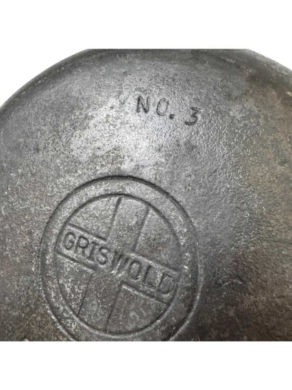 Small Griswold Cast Iron Skillet 3 Erie PA 709 C Vintage 1930s Flat Frying Pan